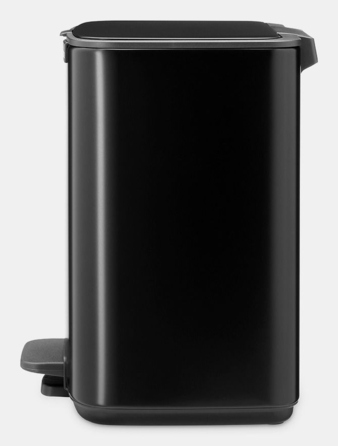 Сміттєвий кошик з педаллю BRABANTIA Bo, 7 л, матовий чорний