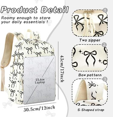 Жіночий рюкзак для ноутбука - легкий та зручний (чорний)