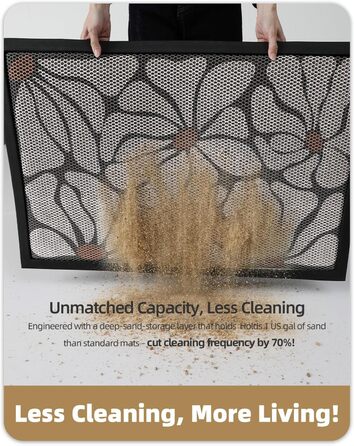 Придверний килимок COLOR&GEOMETRY для вулиці 43 x 76 см, протибрудний та антиковзаючий килим для вхідної групи, бежевий