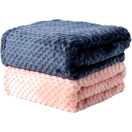 М'яка двостороння ковдра для собак та котів SLSON, 70x100 см (світло-жовтий та чорно-сірий)