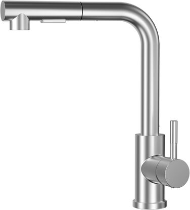 Висувний кран для кухні SEMANEY з двома режимами, поворотний на 360°, з донним виливом, однорегуляторний, матовий (для кухні)