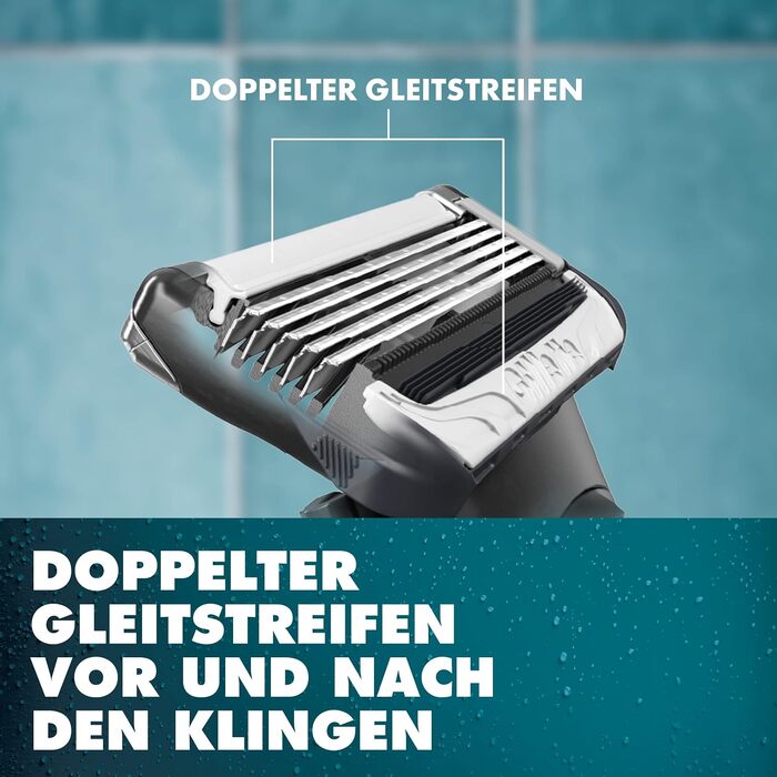 Змінні леза для бритви Gillette Body & Intimate, чорні, 6 шт. в упаковці