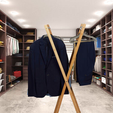 Relaxdays Velvet Clothes Hanger Set