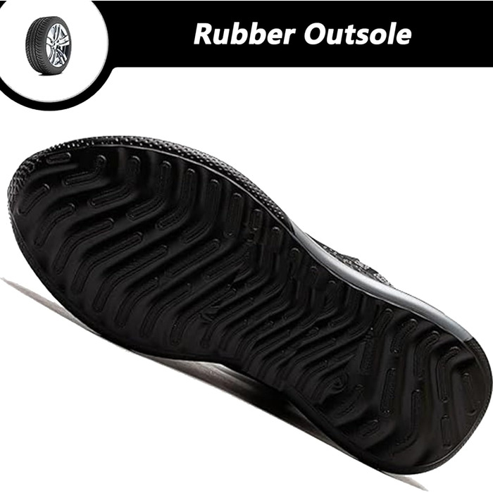 Легкі захисні черевики для чоловіків та жінок. Робочі черевики з металевим носком. Дихаючі, неслизькі, чорні. Розміри 35-48 EU.