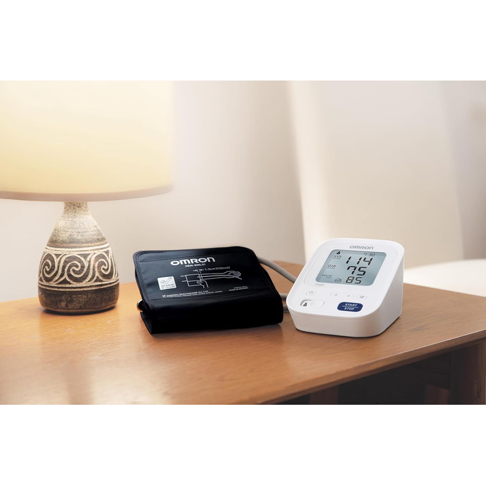 Тонометр OMRON Intelli IT HEM-7361T-EBK: вимірювання тиску та пульсу, Intellisense, клінічно перевірений, виявлення фібриляції передсердь, манжета 22-42 см, батарейки та сумка