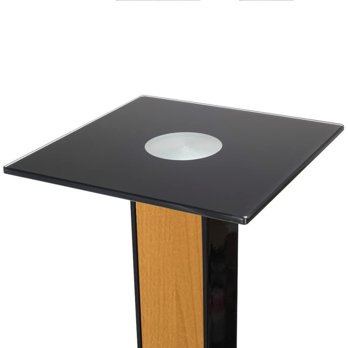 Ексклюзивні підставки для колонок BS03 в чорному глянці з декоративною вставкою (Rotbuche)