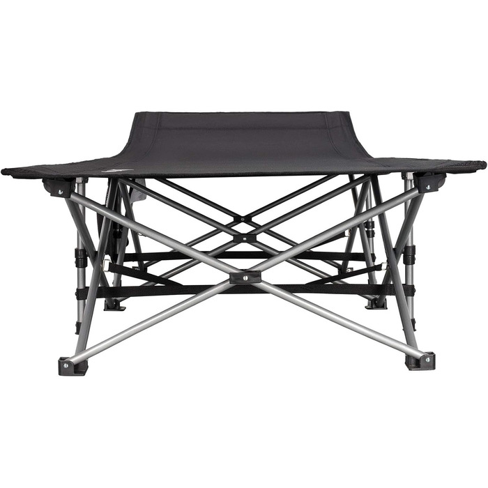 Розкладне ліжко для кемпінгу KingCamp XL, сталеве, 208x75 см, до 200 кг