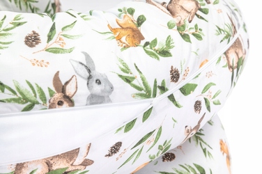 Подушка для сну Babymam-рогал 300 см, наповнювач — силіконові кульки, 3в1