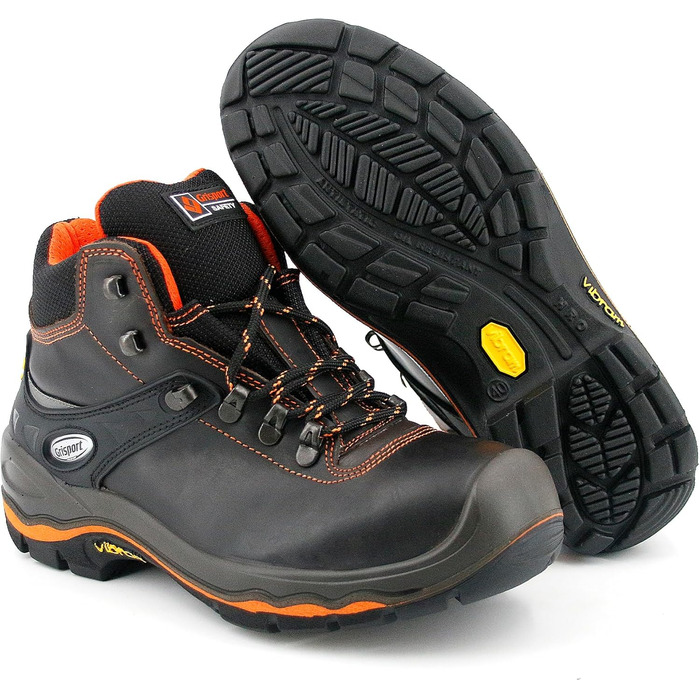 Черевики робочі Grisport Marmolada S3 Hro Hi SRC для чоловіків, шкіряні, 45 EU, колір: коричневий