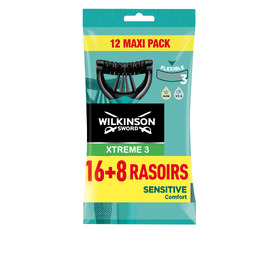 Одноразові бритви Wilkinson Xtreme 3 Pure Sensitive для чутливої шкіри, 24 шт (16 + 8)