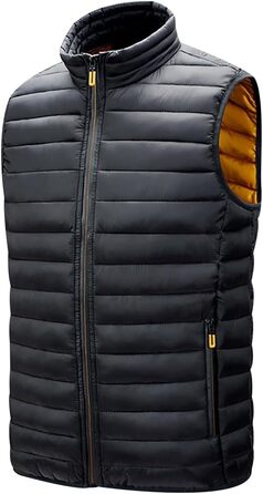 Чоловіча степна жилетка Weste: тепла зимова жилетка для чоловіків, великі розміри, чорний (XL)