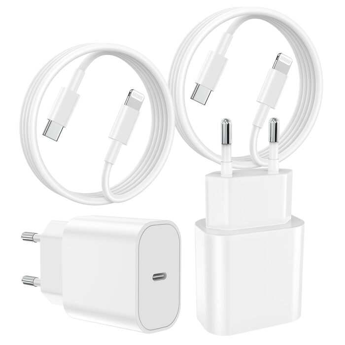 Зарядний пристрій USB-C 100W 6-портів: Швидка зарядка для iPhone 17/16/15/14/13 Pro Max, iPad Pro, Samsung Galaxy S25/S24 (3x USB-C + 3x USB-A, білий)