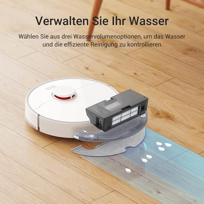 Робот-пилосос Dreame D10 Plus Gen 2 з функцією миття, автоматичним випорожненням, LiDAR-навігацією та потужністю 6000 Pa. Ідеально підходить для прибирання шерсті тварин та килимів. До 285 хвилин роботи від акумулятора.