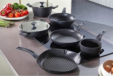 Moneta Nova Grill Pan 28 cm, Aluminum, Black