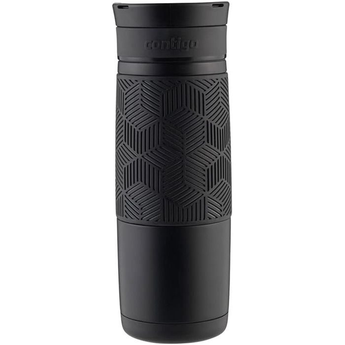 Термокружка Contigo Transit Autoseal з нержавіючої сталі, 470 мл, чорний мат (з автозакриттям)