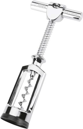Westmark Bell Pull Corkscrew with Cork Remover, Monopol Edition, Steel/Zinc Die-Cast, Chianti, Chrome-plated, 6255336C
