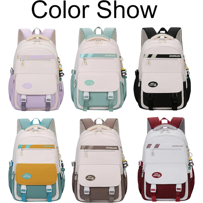 Сумка для книг SellerFun для підлітків, дівчаток, на школу, роботу, подорожі та спорт, 27 літрів