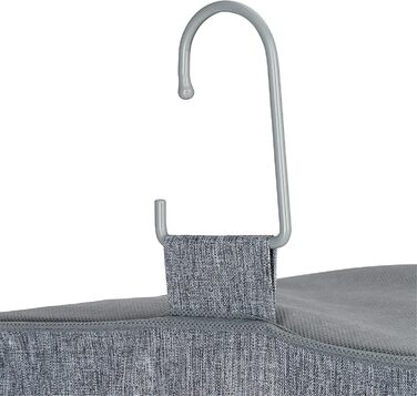 Навісний шафка для одягу Relaxdays з 6 відділеннями, сірий, 92 x 15,5 x 30 см