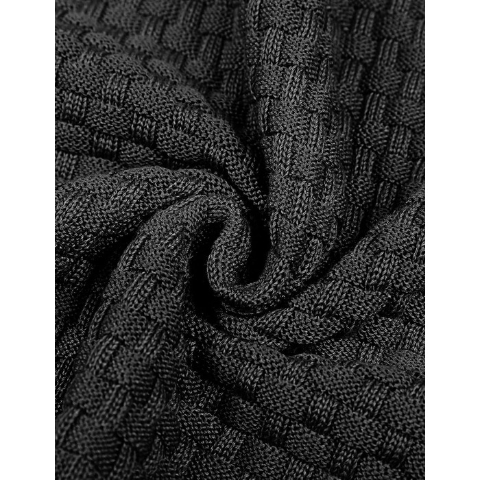 Пуловер чоловічий TARAINYA з капюшоном, теплий светр з довгим рукавом, чорний, XL