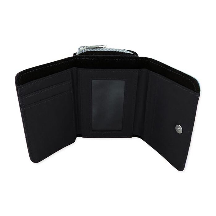 Wallet with name design (black, tractor)