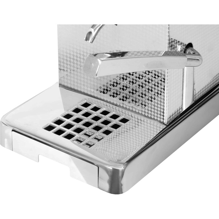 La Piccola Perla Italian Espresso Machine for ESE Pods - Environmentally Conscious and Economical in Consumption - For Standard ESE Pads 44mm PICP4S4GXX Silver