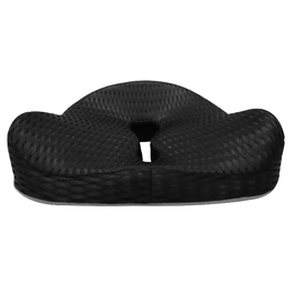 Ортопедична подушка для сидіння Medi Sleep, чорна, з ефектом пам'яті (Memory Foam), розмір M