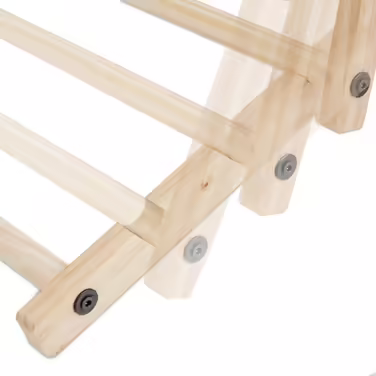 Relaxdays Folding Wooden Lounge Chair
