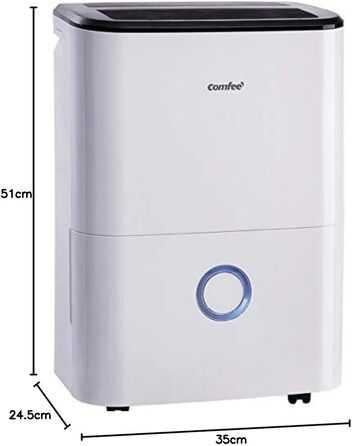 Зволожувач повітря COMFEE' MDDF-20DEN7: 20л/день, 40м², 3 режими, таймер, 3л бак