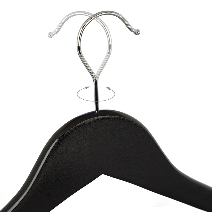 Relaxdays Wooden Clothes Hangers, 50-Piece Set