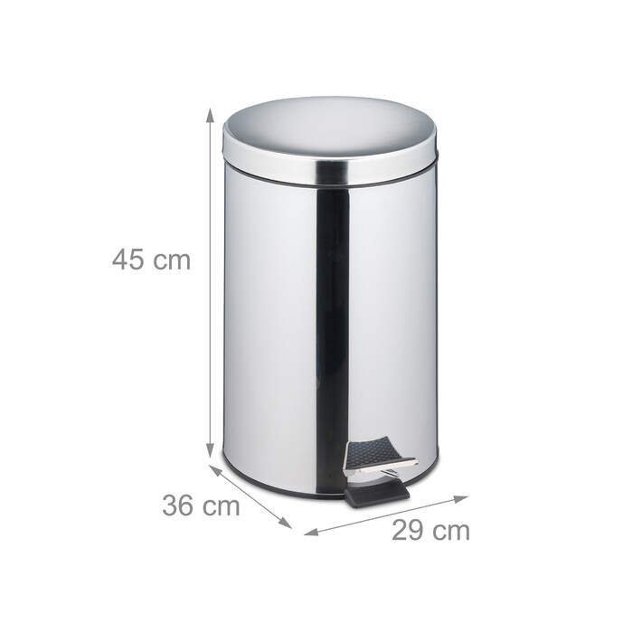 Relaxdays Kitchen Trash Can 20 Liter