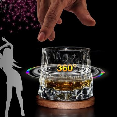 Набір склянок для віскі Weobao Old Fashioned з кришталю, ручної роботи, 160 мл (набір з 2 шт.)