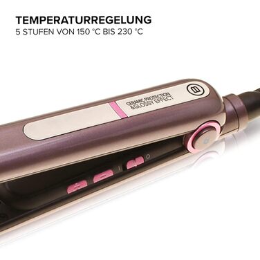 Плойка для волосся Bellissima Creativity B9 300 – створення прямих та хвилястих зачісок, керамічне покриття, сіро-фіолетовий колір, регулювання температури 150-230°C, швидкий нагрів