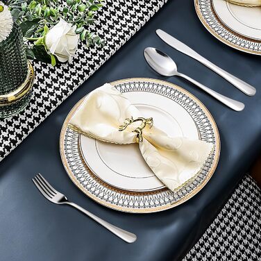 Набір столових приборів KitchenBoss на 6 осіб (30 предметів), нержавіюча сталь, придатний для миття в посудомийній машині, сріблястий