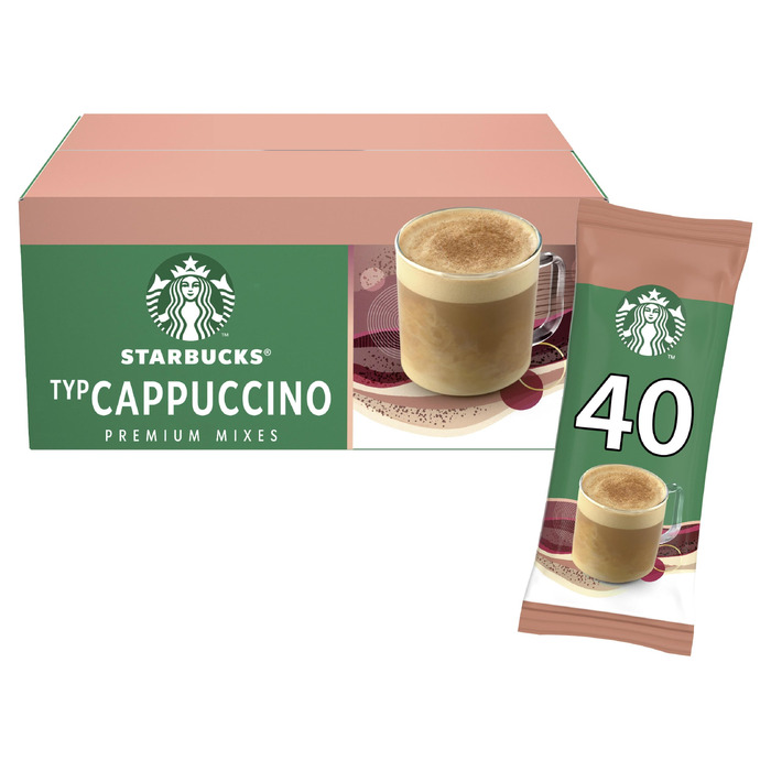 Розчинна кава Starbucks Premium Medium Roast, 100% арабіка, м'який та збалансований смак, 50 стіків по 2.3г