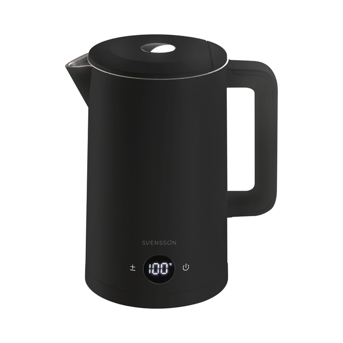 Розумний електрочайник Svensson з WiFi, 1.7л, 2200Вт, чорний