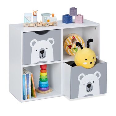 Relaxdays Children's Shelf Bear