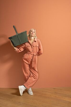 Сумка-шопер Reisenthel Carrybag – містка та практична, Cord Dark Matcha, Single