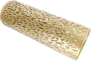 Підставка для парасоль під вхідні двері Topiky, кругла металева, золота (180x78 см)