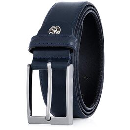 Чоловічий шкіряний ремінь Lindenmann, ширина 35 мм, колір блакитний, розмір 90 см