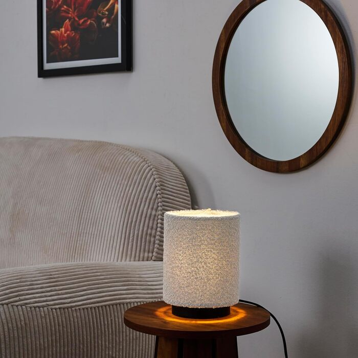 Настільна лампа HOME DECO FACTORY LA0042 - Елегантний дизайн, матовий тауп, H25 см, для вітальні/спальні