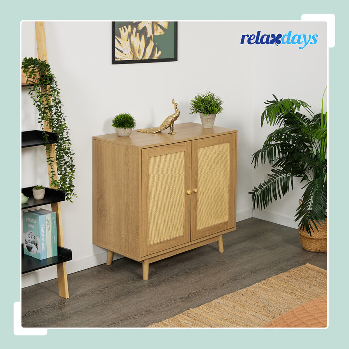 Relaxdays Комод з ротанга дизайн