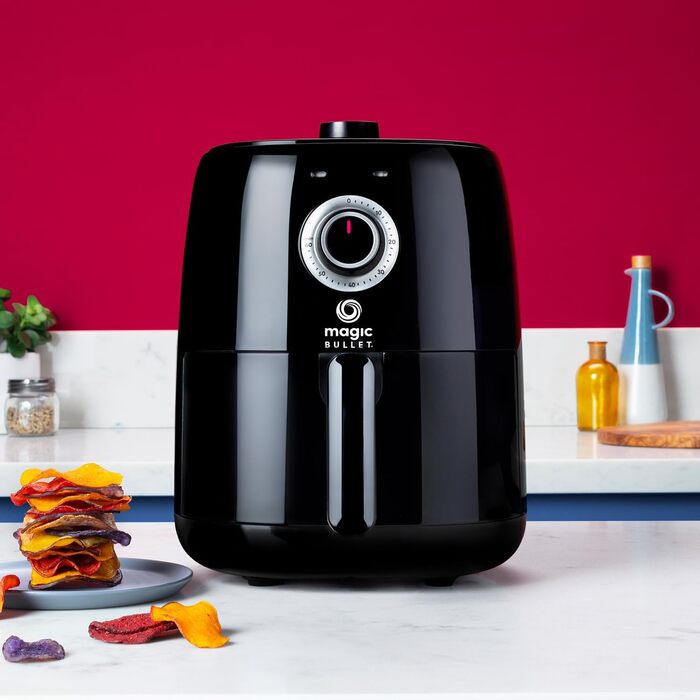 Електрична фритюрниця без олії Magic Bullet MBA021B, 2.5л, 80-200°C, 1300W, чорна