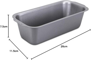 Форма для випікання хліба Städter 26x11,5 см, металева, срібляста
