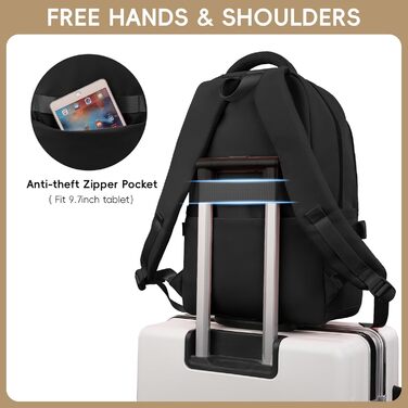 Шкільний рюкзак для підлітків, 2025 рік, для школи, гімназії, старшої школи, 26L, чорний