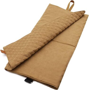 Килимок для собак Paws&Co: портативний, складаний, 75x50 см (L, Коричневий)