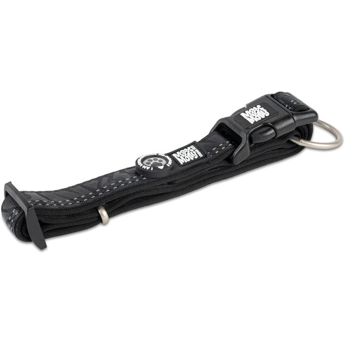 Нашийник для собак Max & Molly з інтелектуальним ID-брелоком Gotcha! Matrix 2.0, чорний, розмір M, з підкладкою та світловідбиваючими елементами