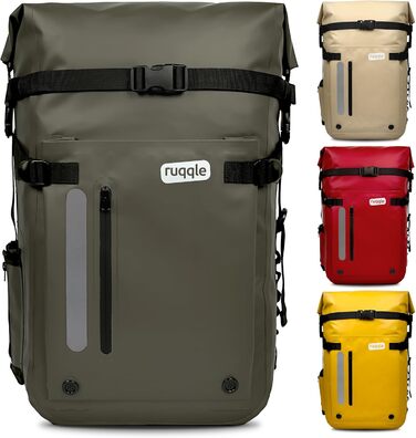 Waterproof Backpack, Versatile, Waterproof Bag, Dry Bag 20/30/45 L, with 3 Outer Pockets, Comfortable, RollTop, Beach, Boat, Kayak, Paddle, Canoe, Hiking, Camping, Fishing, Motorcycle