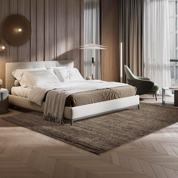 Килим SANAT Oslo для вітальні - сучасний дизайн, 80x150 см, коричневий