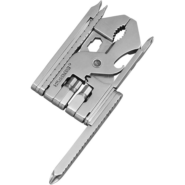 Swiss+Tech ST53130 Pocket Multi-Tool Kit (22-in-1) Tool with Wrenches, Allen Drivers (Single Pack)