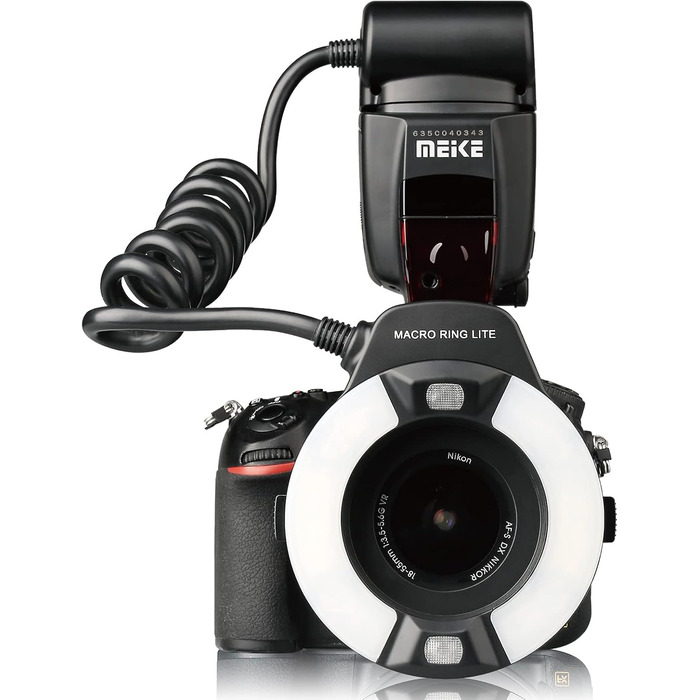 Makro спалах Meike MK-14EXT-N з LED AF Assist для камер Nikon (D5100, D3200, D3300, D5200, D90, D850, D3500)